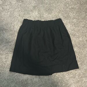 NWOT J Crew black elastic waist skirt size 6